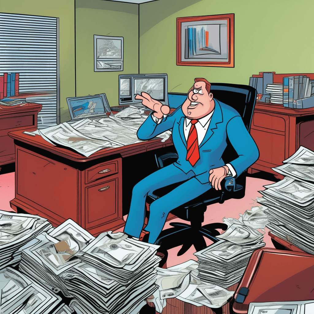 The boss lost his gloss with every loss.
