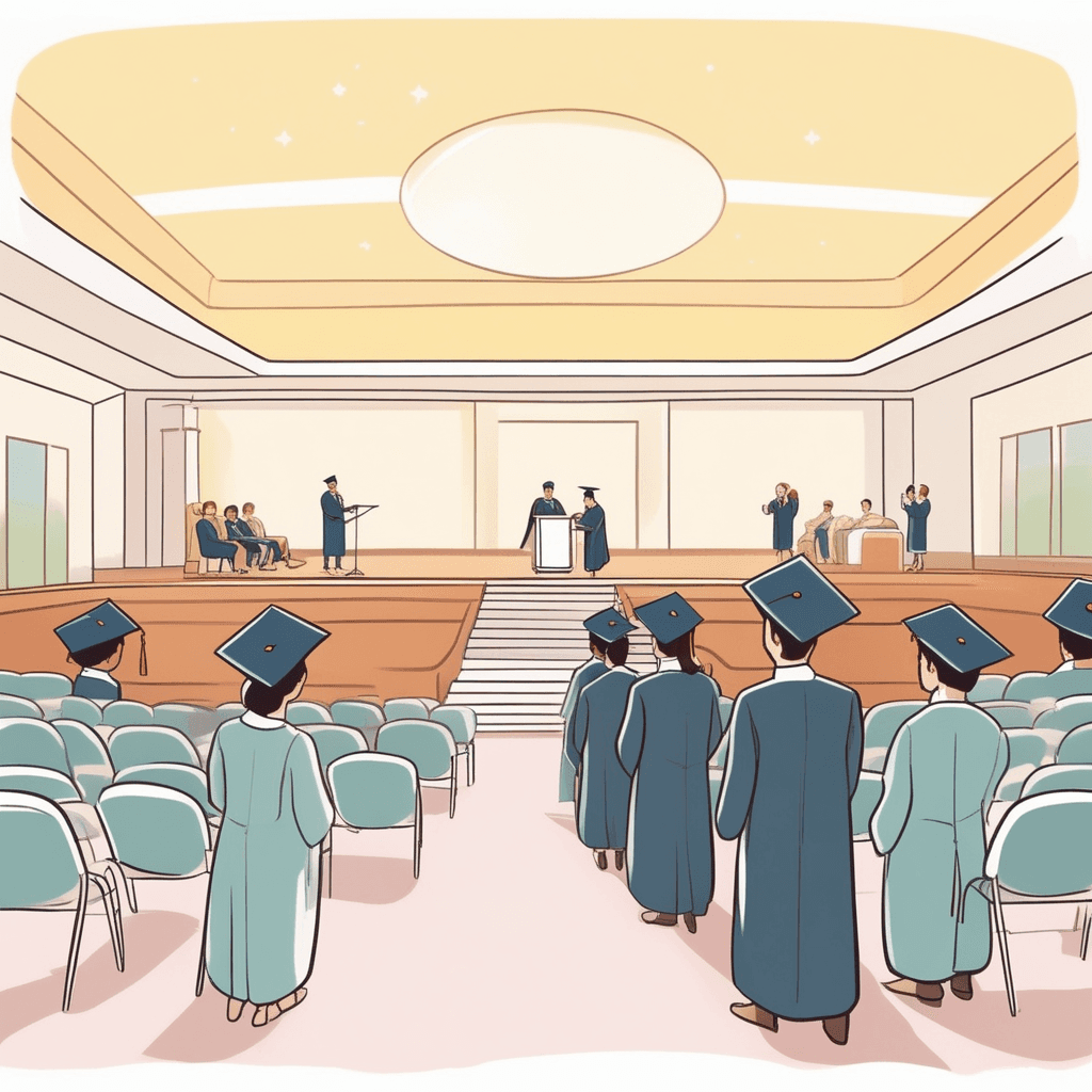 A formal ceremony held to celebrate the completion of a course of study