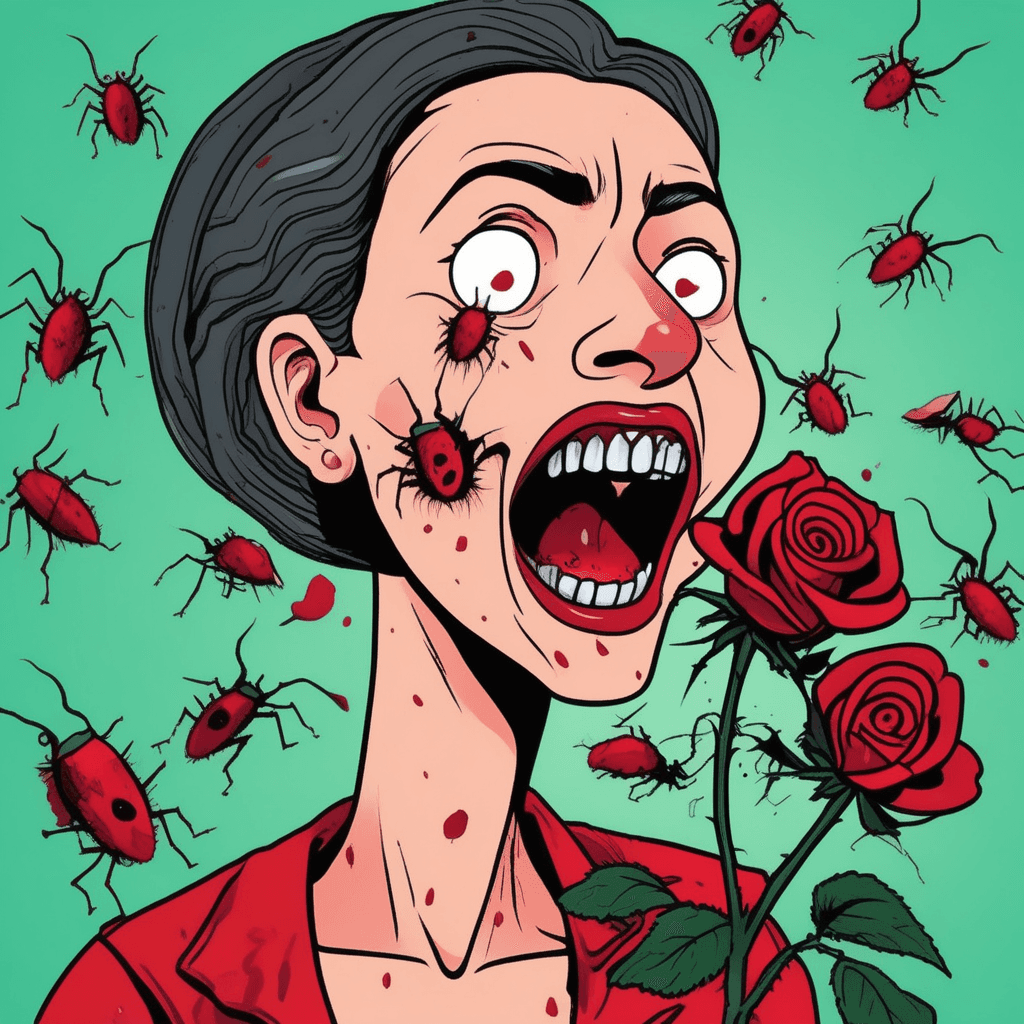 The rose I chose was gross up close!