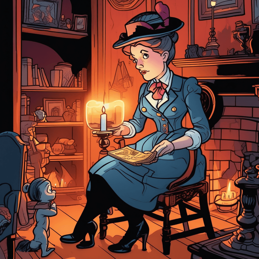 She handled clues by candled light, after her child was dandled tight!
