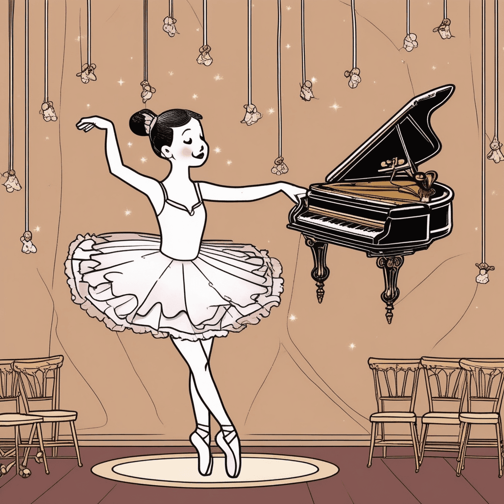 The hanging ballerina sang as the church bells rang!