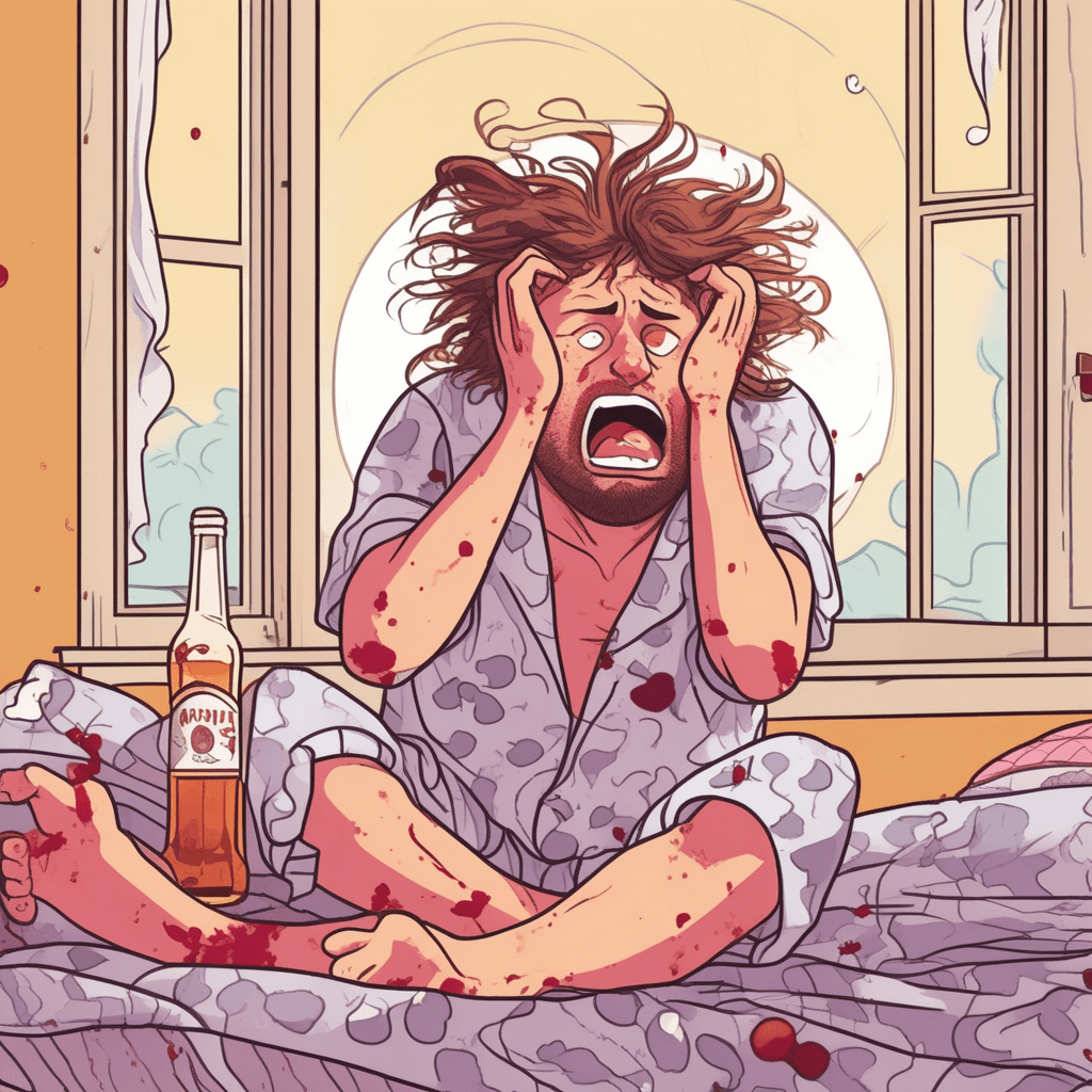 Severe headache after drinking too much