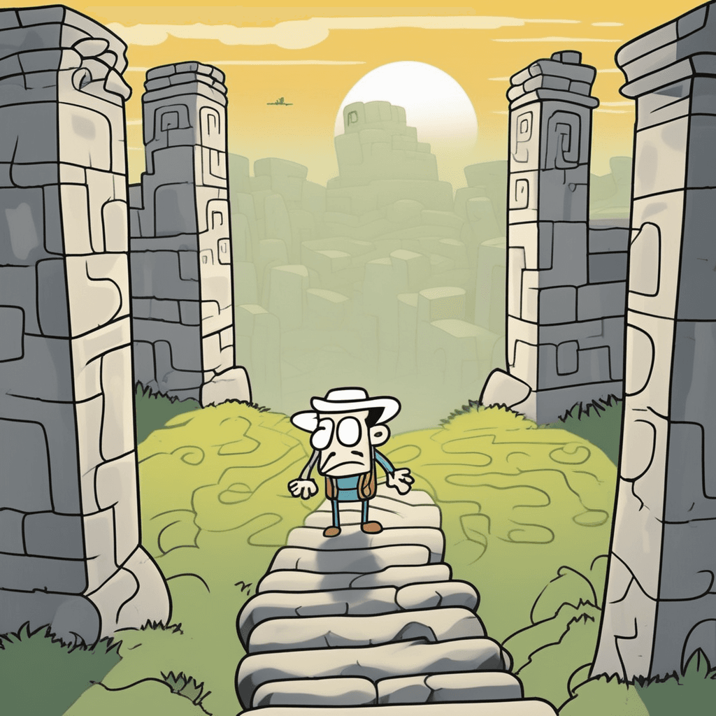 Through the haze, they gaze into the maze