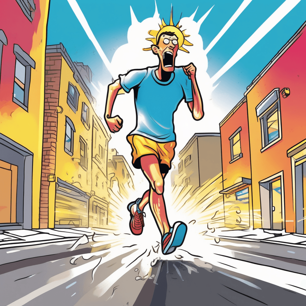 Through the scorching heat, my feet still beat!