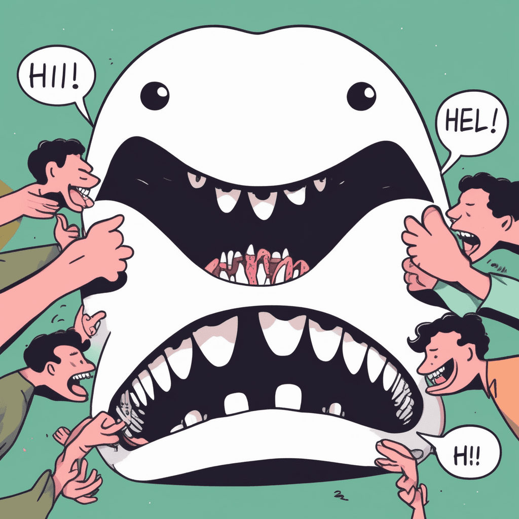 Hi! The mouth ate us — creating a hiatus gap!