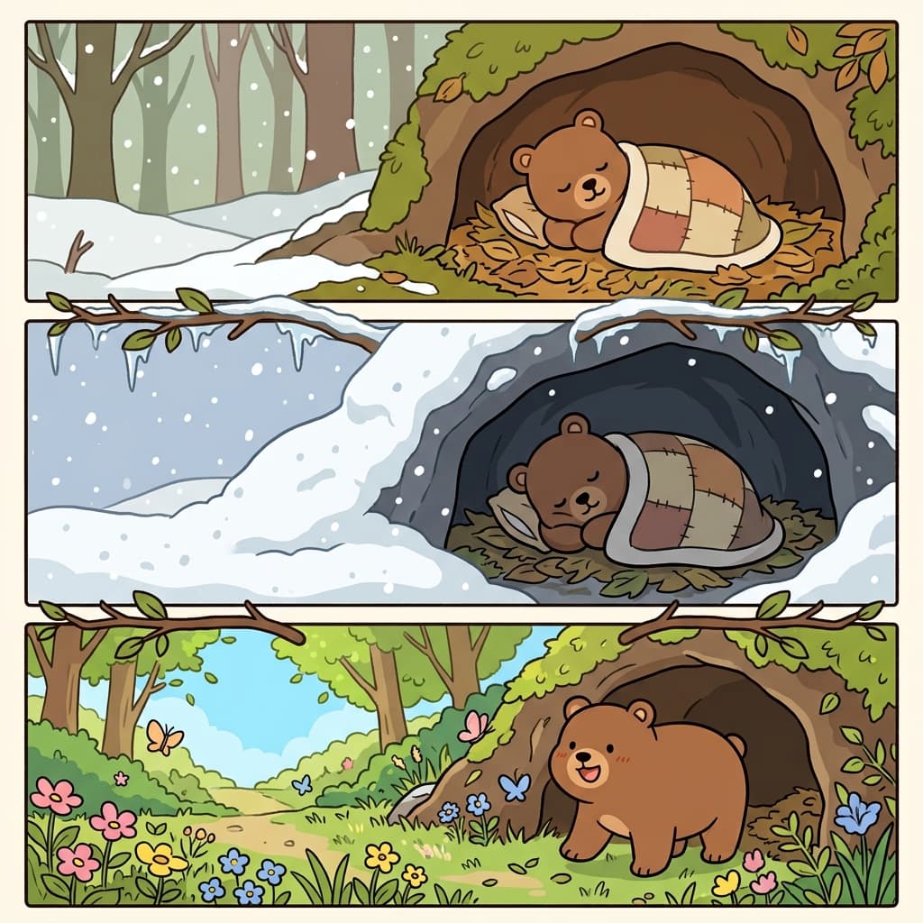 After hibernation, the animals joined the spring celebration and recreation.