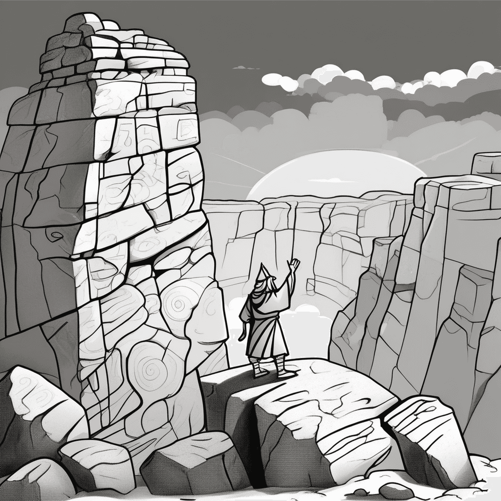 Study hieroglyphs on the cliff until your body grows stiff!