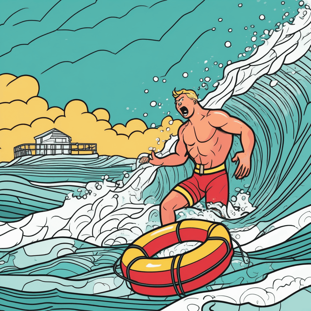 Only the brave hit the waves to save!