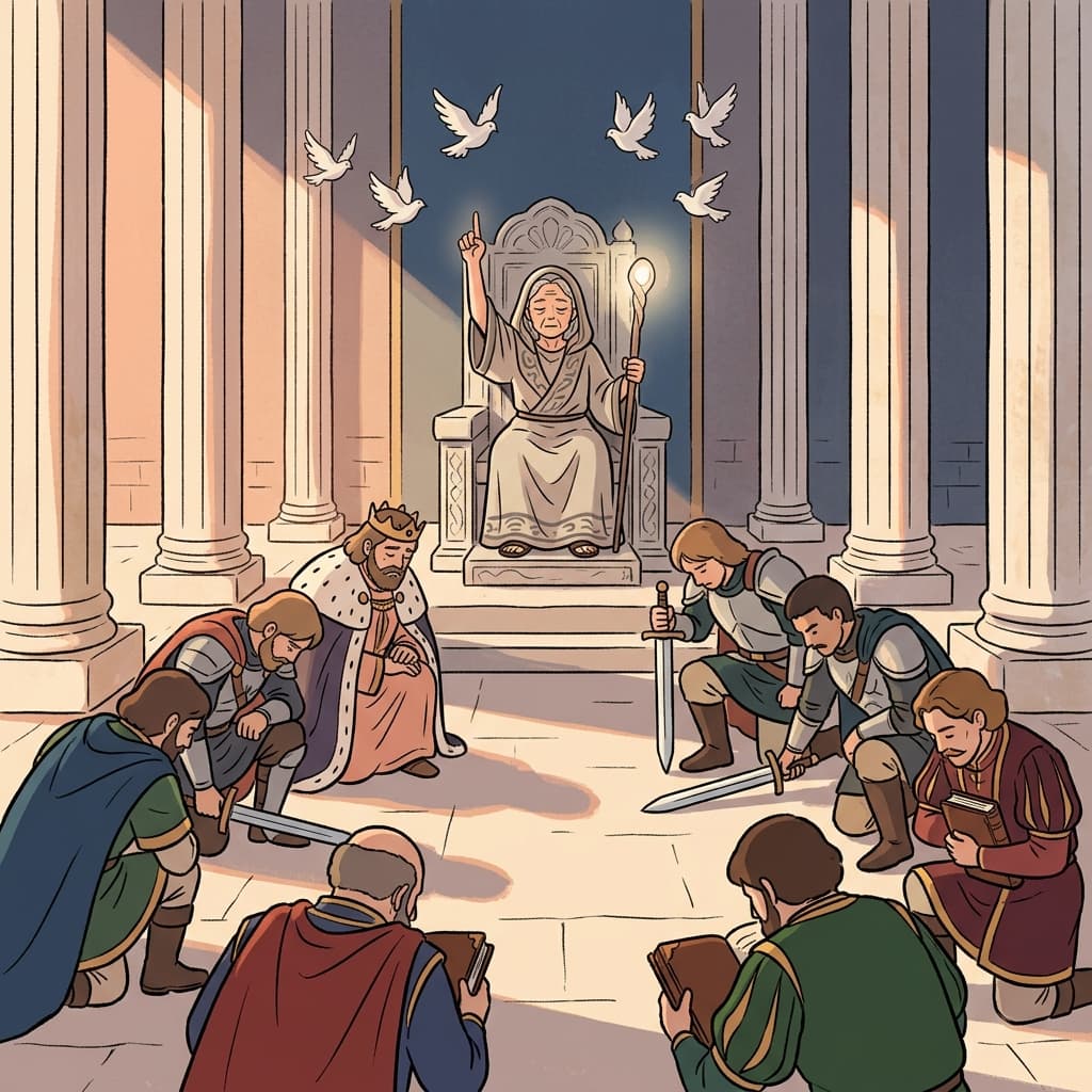 The ancient oracle continues to hold sway over the entire kingdom's decisions.