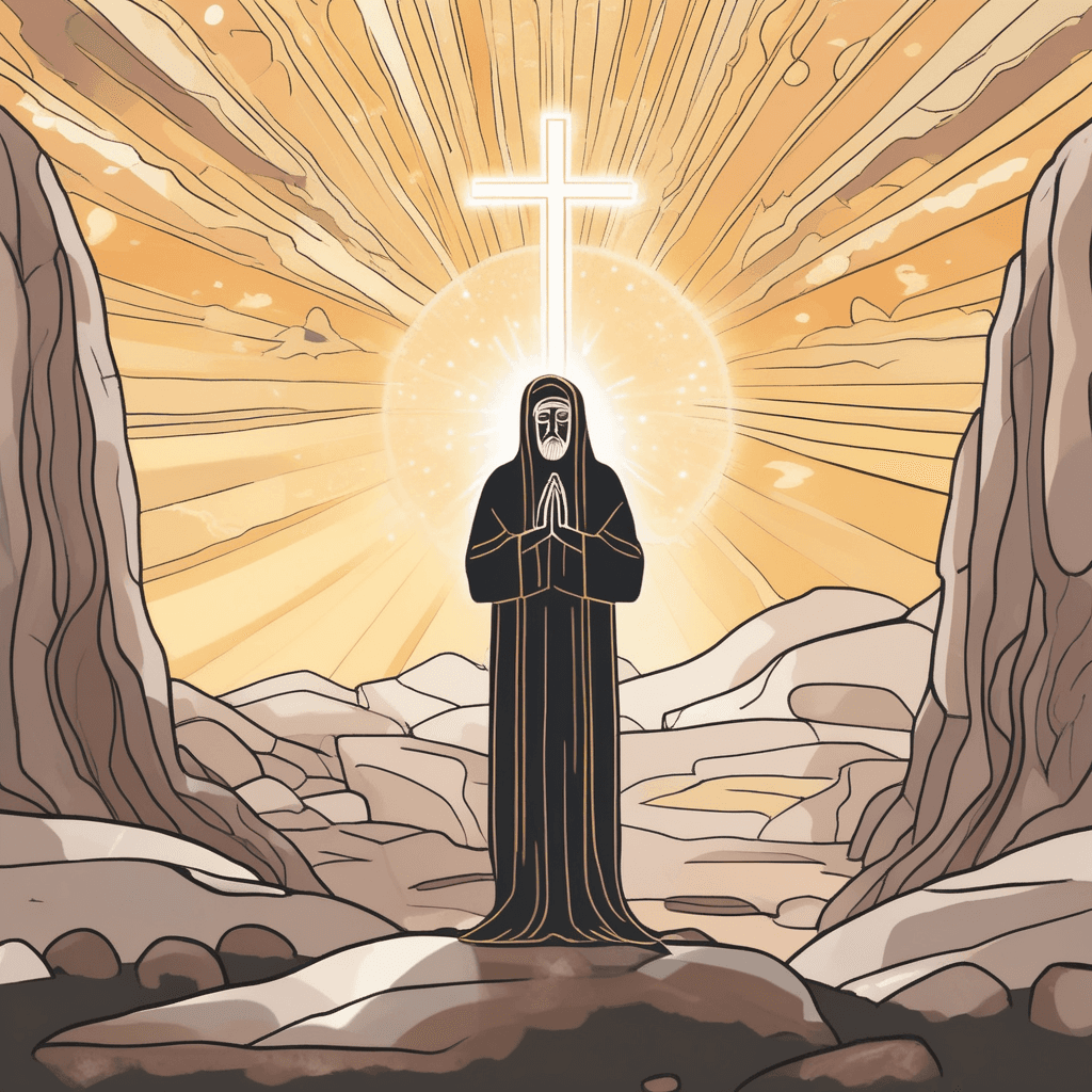 The holy is wholly achieved slowly from the lowly — when sacred light embraces all with patient grace