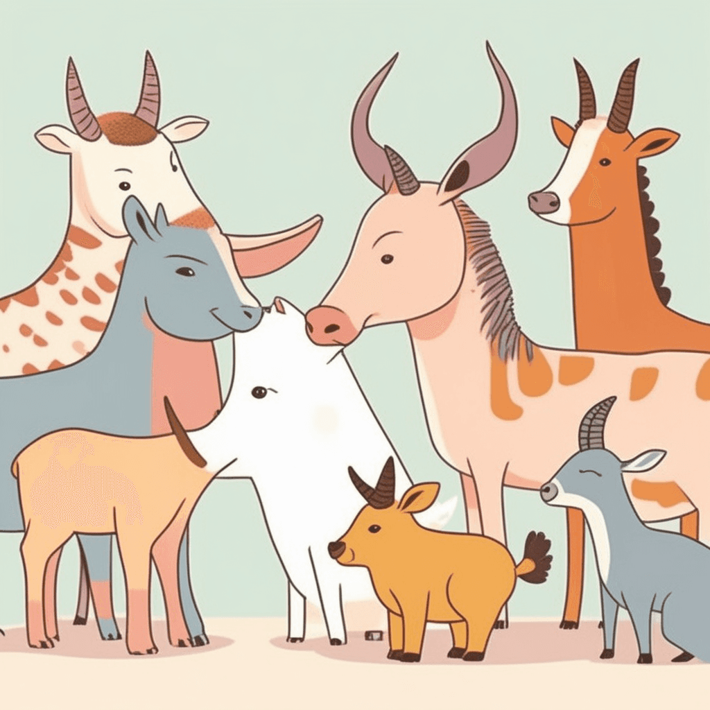 a hard pointed projection on the head of various animals