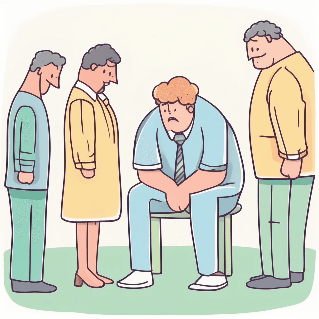 the feeling of being ashamed or embarrassed in front of others