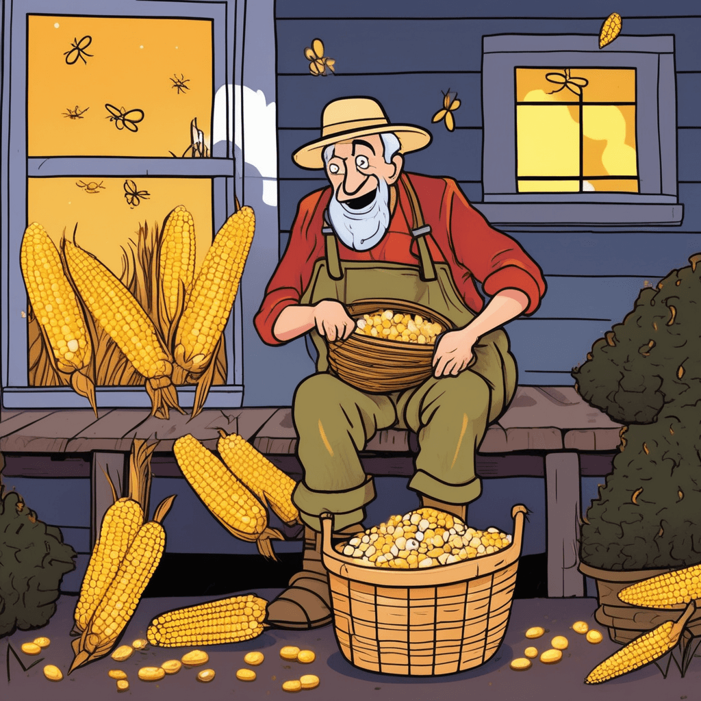At dusk, the corn husk releases its gentle musk