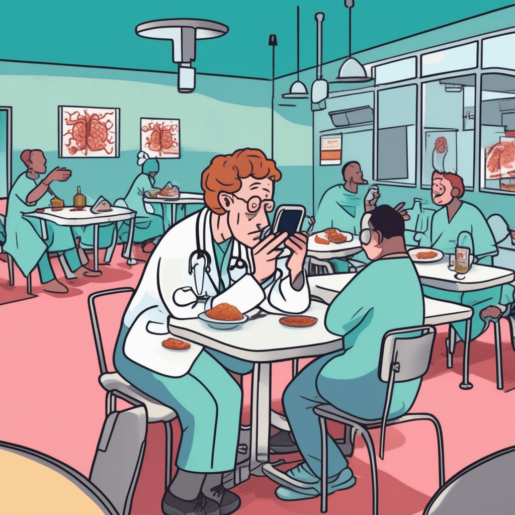 Hypochondria makes you fear bacteria, even in the cafeteria!
