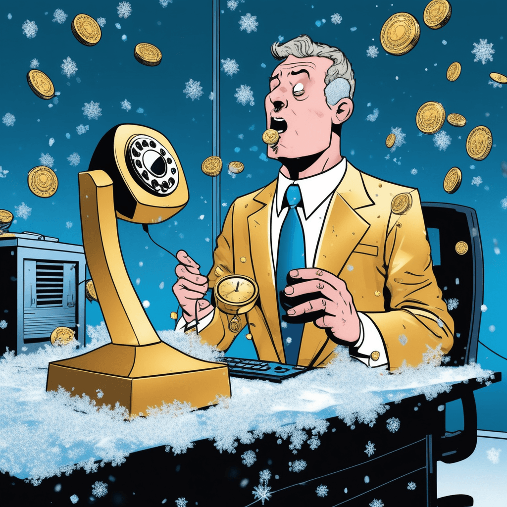 Even when it's cold, manners are worth gold - I'll have to put you on hold!