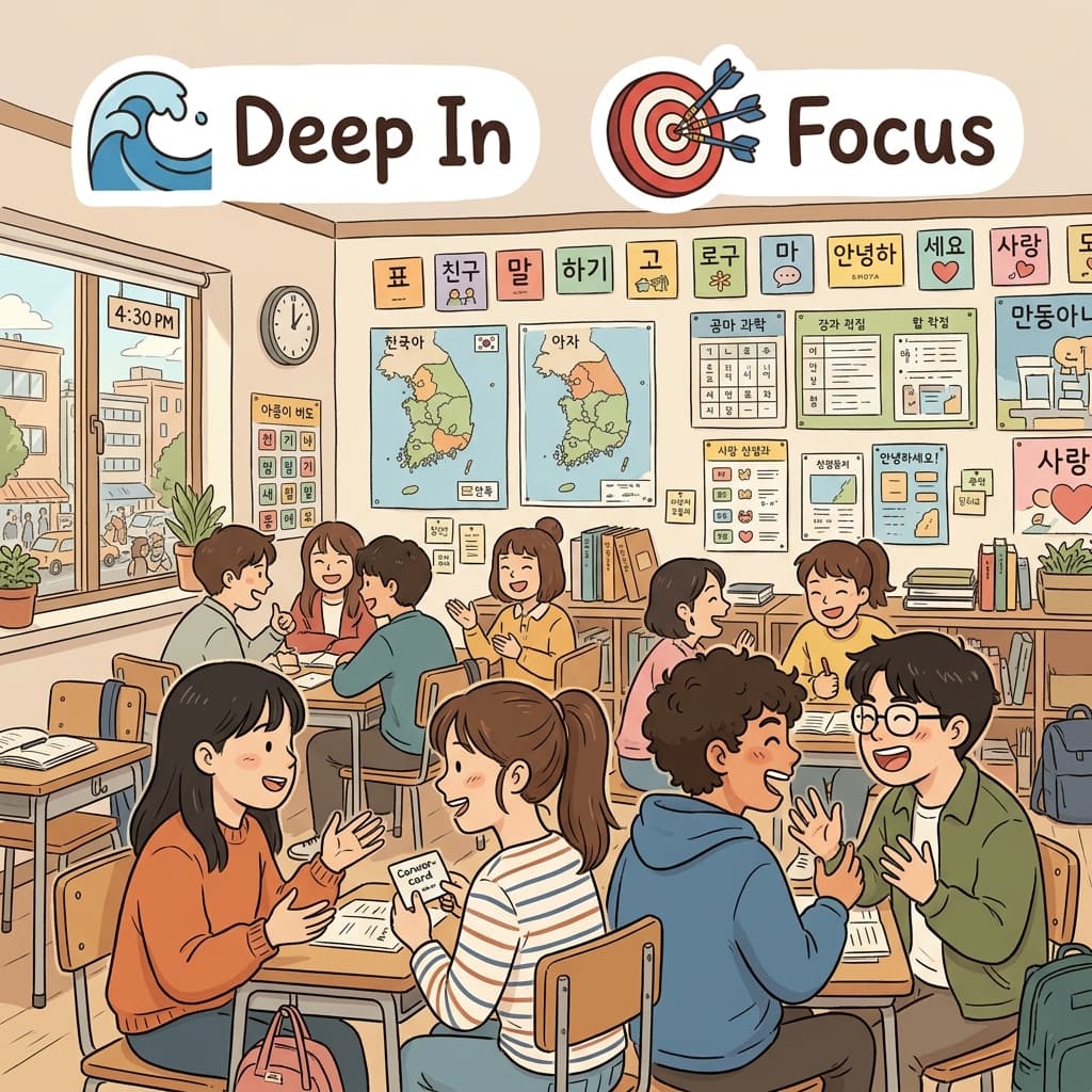 The immersive language program helped students learn naturally.
