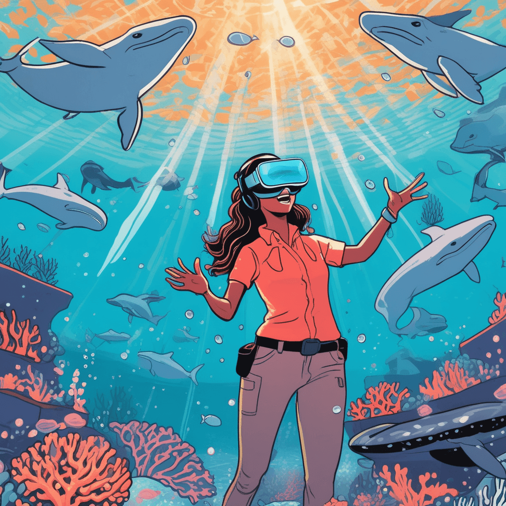 In immersive depths, dispersive light meets submersive wonder!