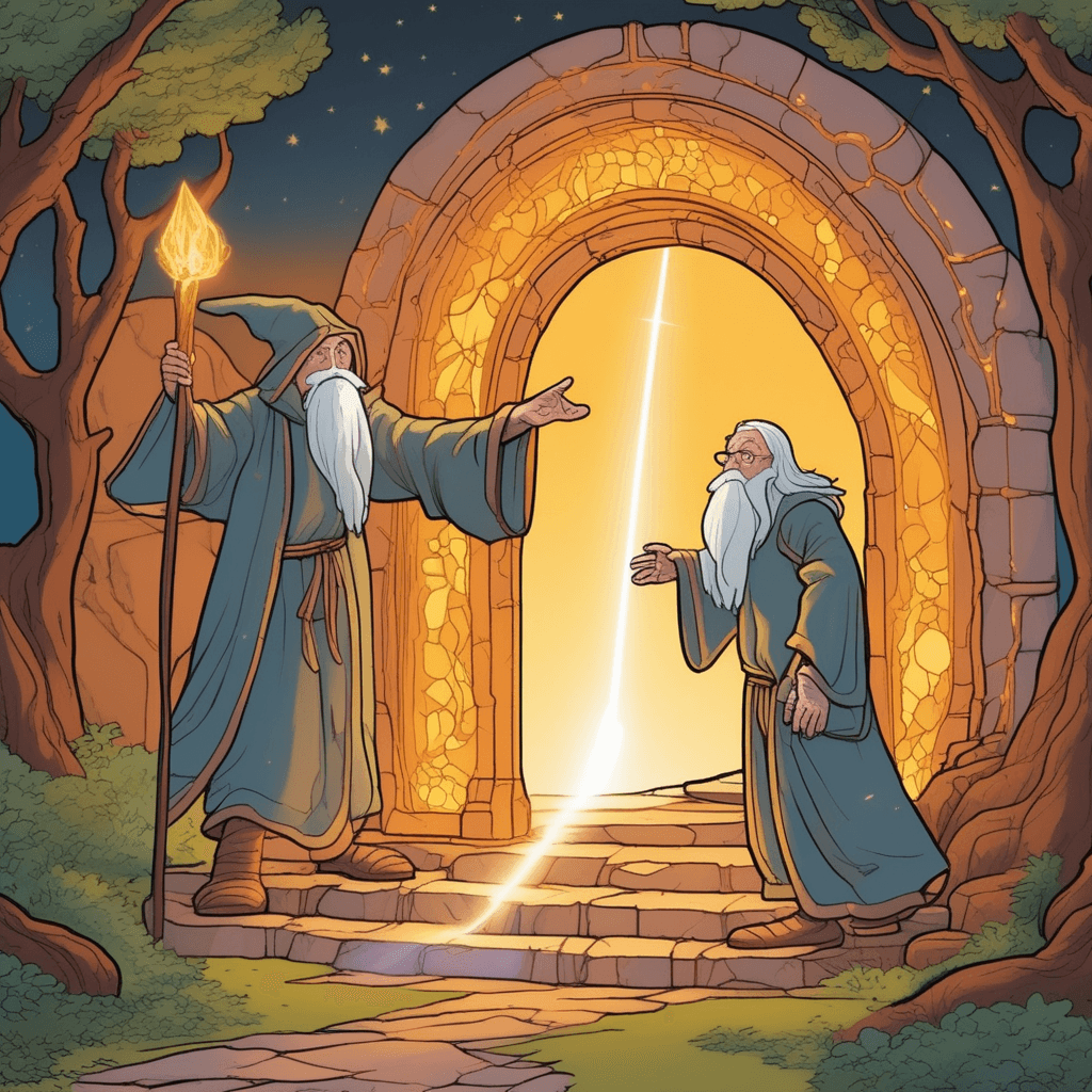 A mortal steps through the immortal portal!