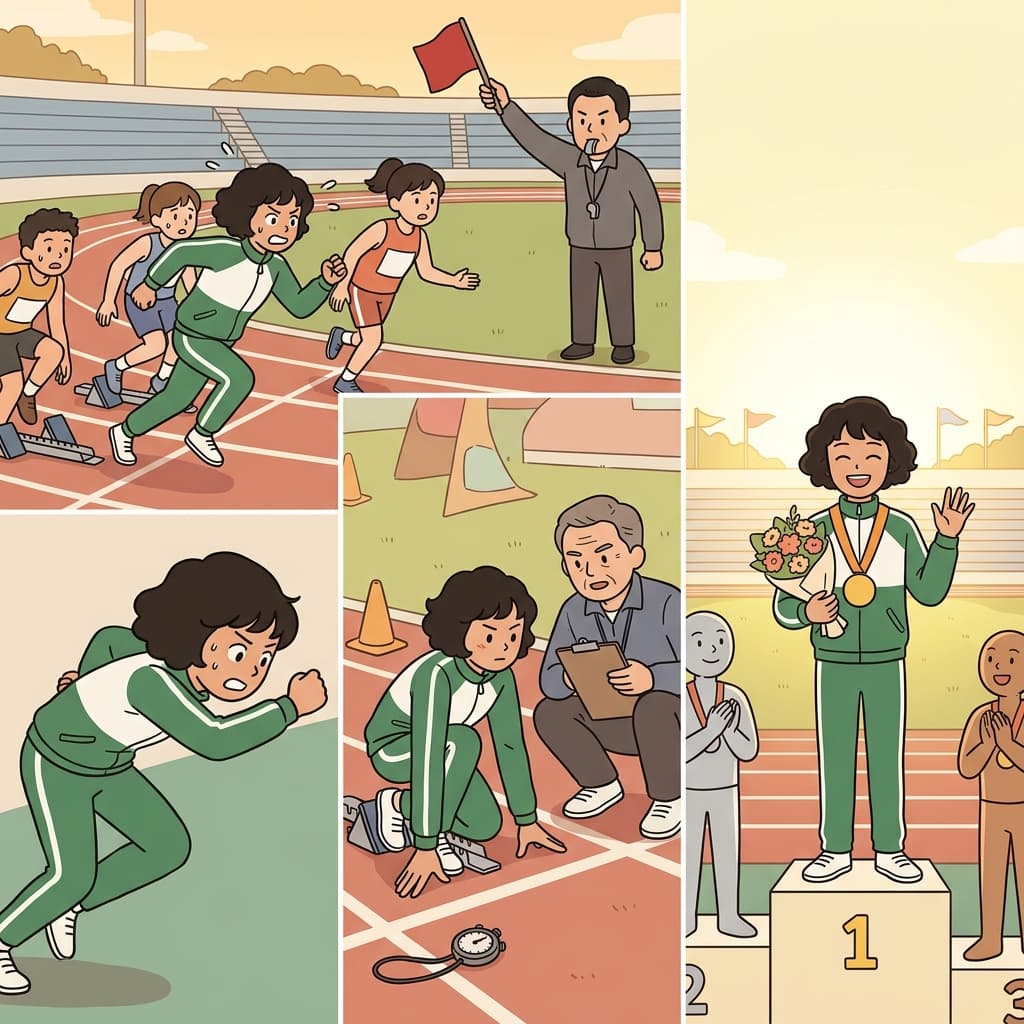 The impetuous athlete learned to become meticulous and eventually emerged victorious.