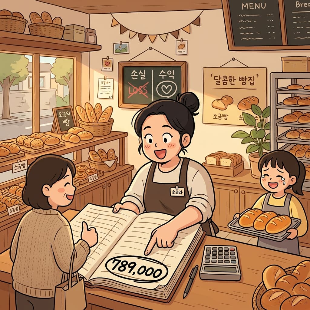 After months of struggle, the bakery is finally in the black.