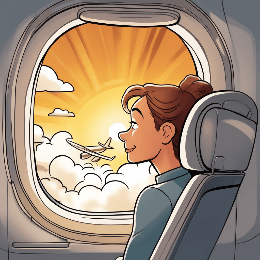 In-flight wonder: what a sight of golden light!
