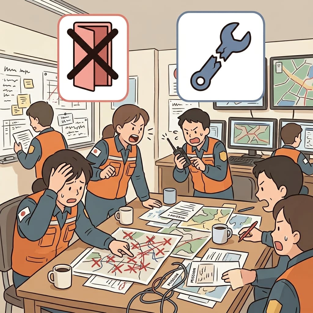 The team’s inability to communicate clearly caused the mission to fail. (IN + ABILITY = INABILITY)