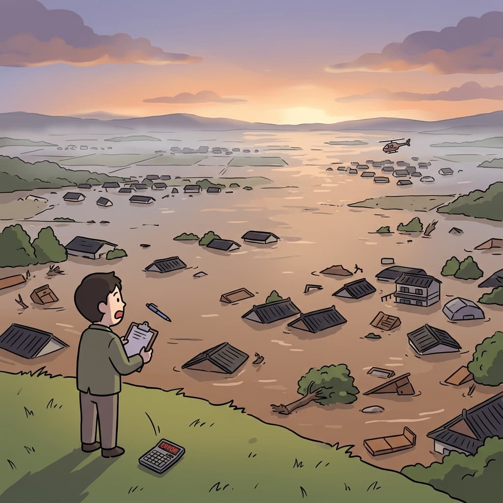 The damage from the flood was incalculable, stretching across entire villages.
