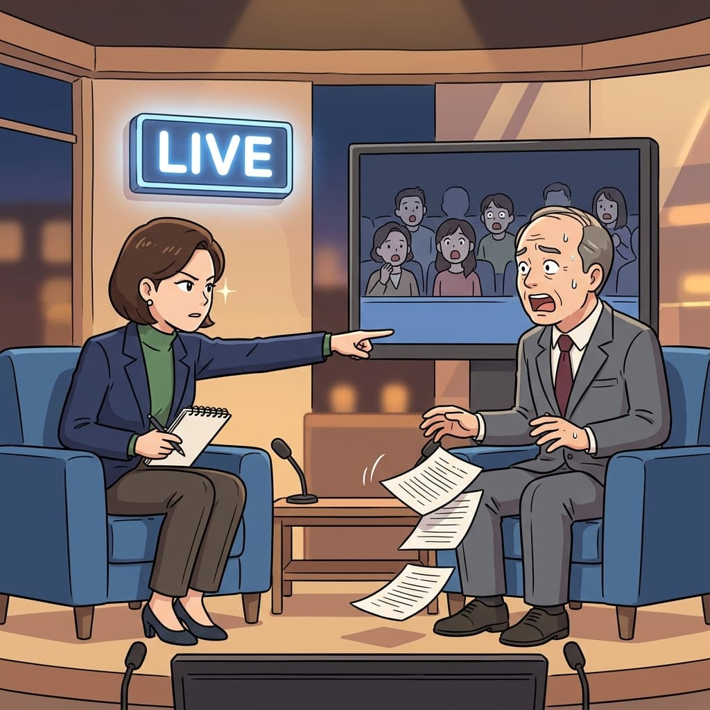 Her incisive question left the politician speechless on live TV.