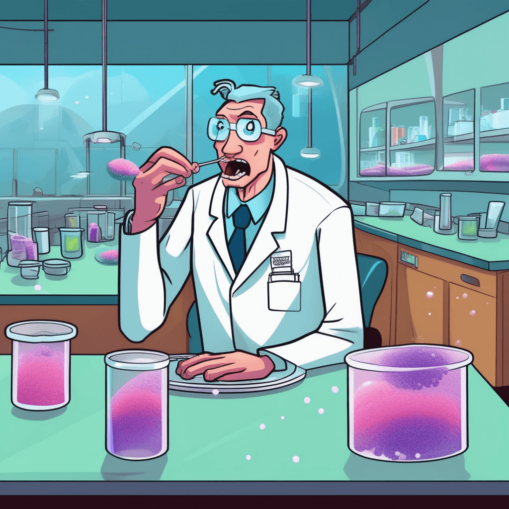 Bacteria multiply while he sits in cafeteria inertia