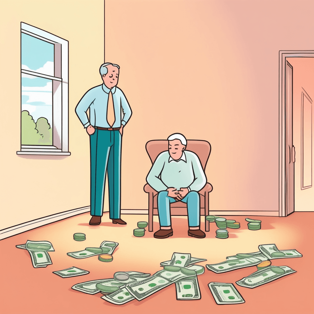past tense of inherit; received property, money, or title from someone who died