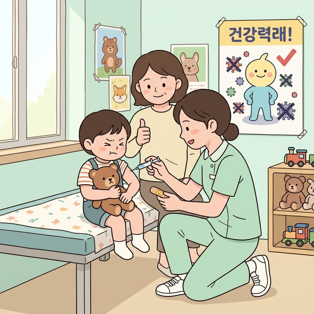 The nurse gave the child an inoculation to protect against measles.
