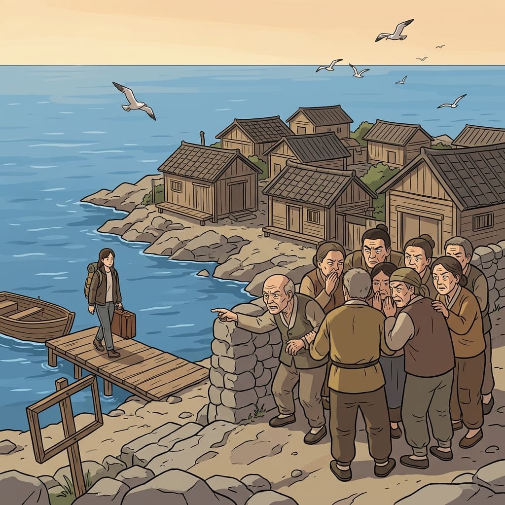 The villagers on the tiny island remained insular, wary of any outsider stepping ashore.