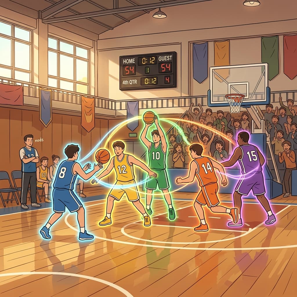 Teamwork is integral to winning — every player matters on the court.