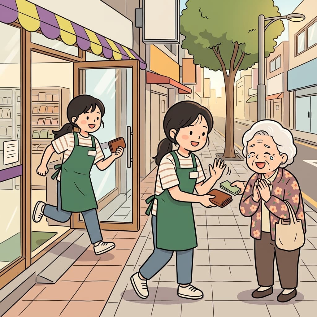 The employee showed integrity by returning the customer's lost wallet without hesitation.(integrity ← integer → Just as an integer stays whole, a person with integrity stays whole and honest.)