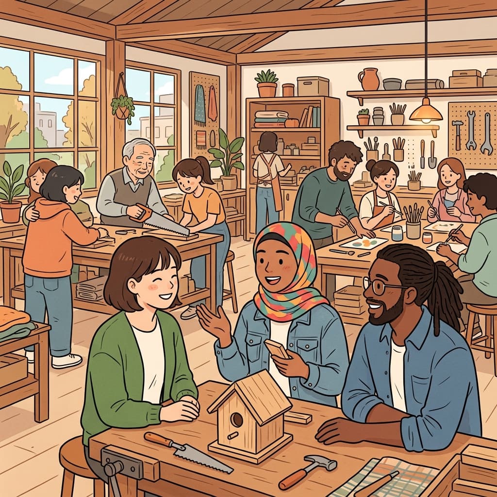 People interact, connect with others, and build respect together.