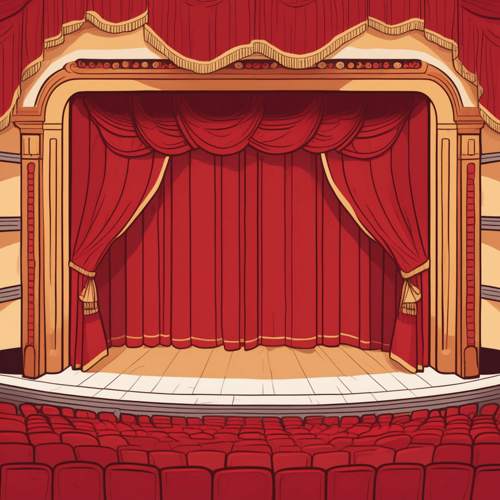 Musical break between theater acts