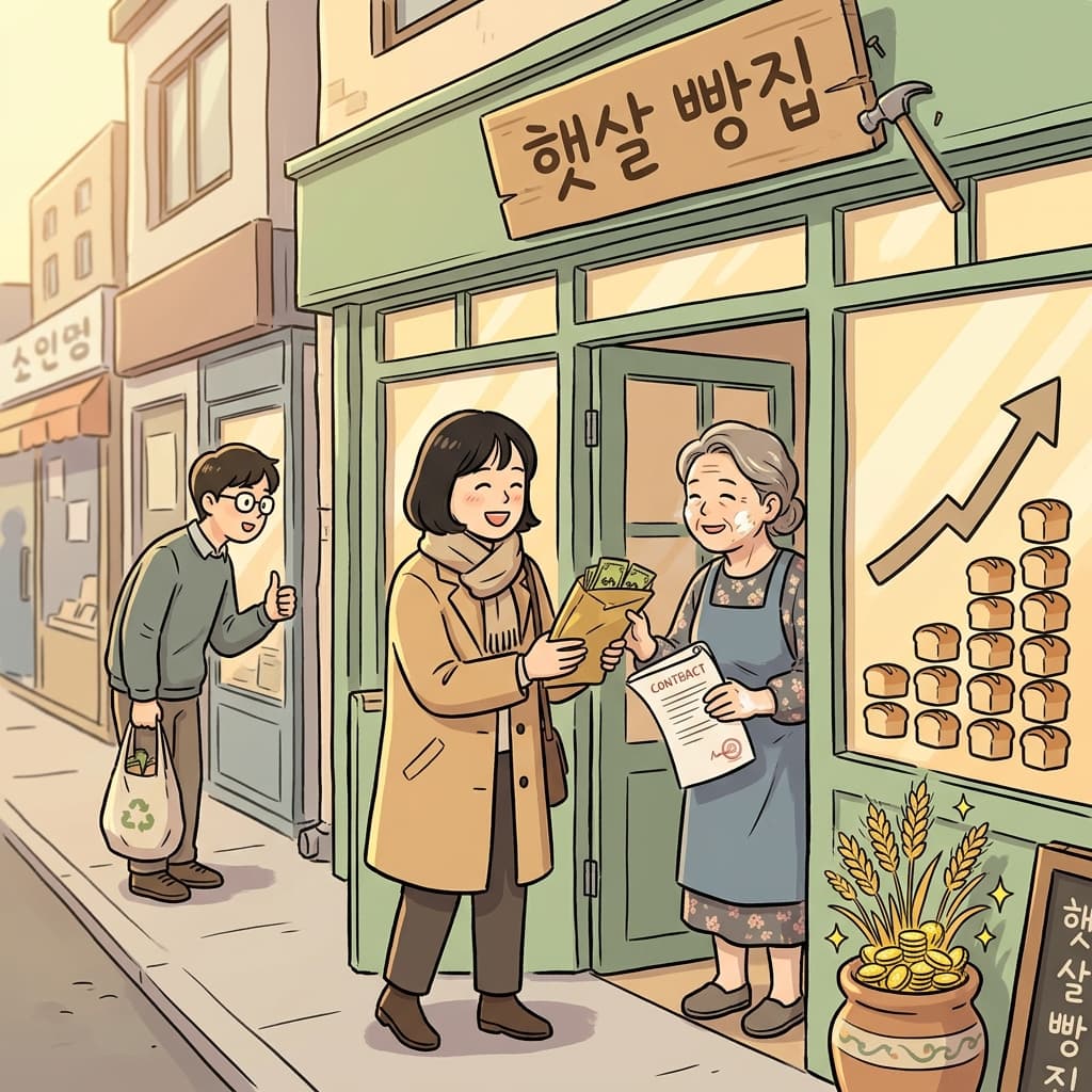 She decided to invest her savings into a small bakery downtown.