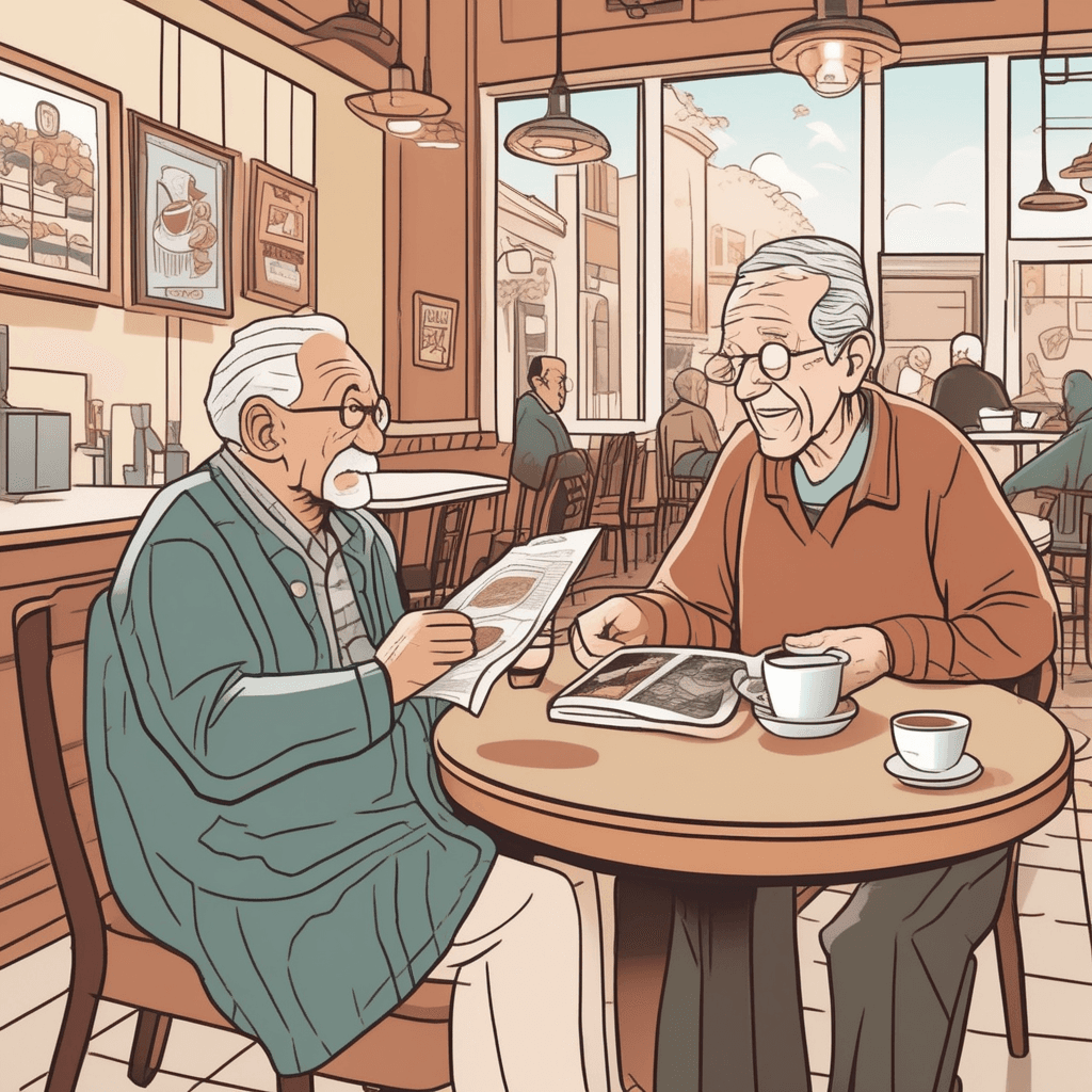 an elderly man sits at the exact same corner table he occupies every single morning, reading his newspaper with his usual coffee. The barista automatically prepares his specific order without being asked, knowing his routine by heart. Years of this exact same ritual have created a worn spot on the chair and table from his daily presence. Other customers recognize him as the person who's been coming here at precisely the same time for decades. The barista smiles knowingly while preparing the identical drink he orders every day. having a particular habit that is long-established and unlikely to change