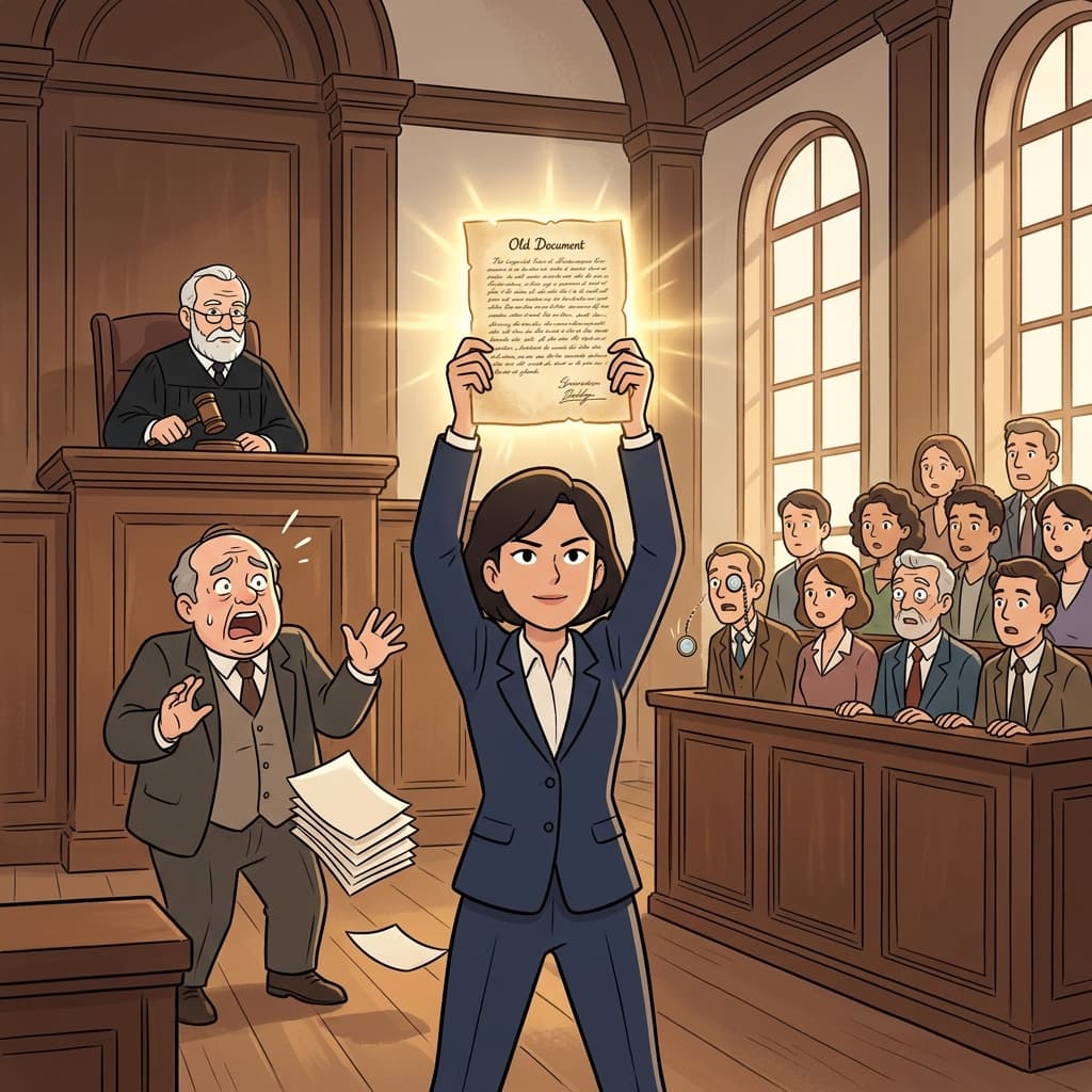 The lawyer presented irrefragable evidence that silenced the entire courtroom.