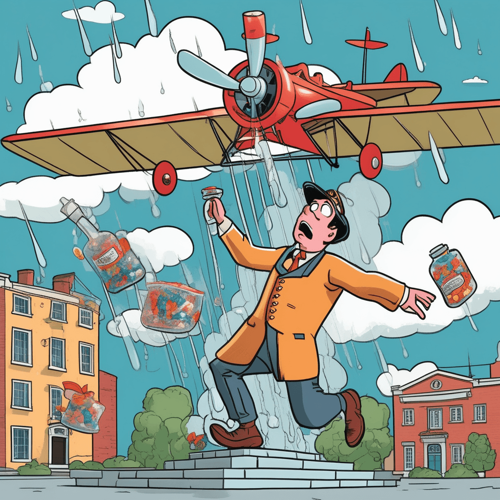 Jettison the medicine past Edison's statue!