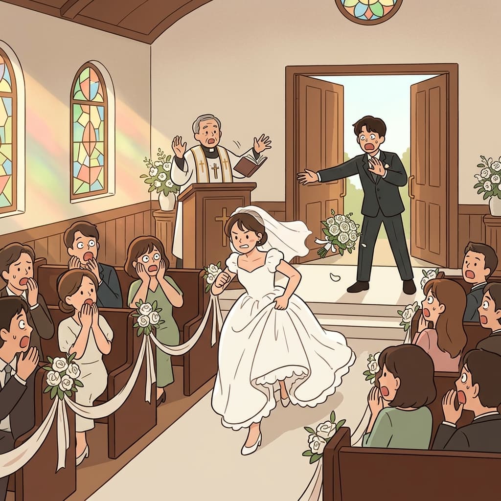 She decided to jilt him at the altar, leaving the chapel in stunned silence.