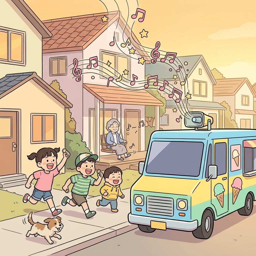 Kids run to the ice cream truck the moment they hear its cheerful jingle.