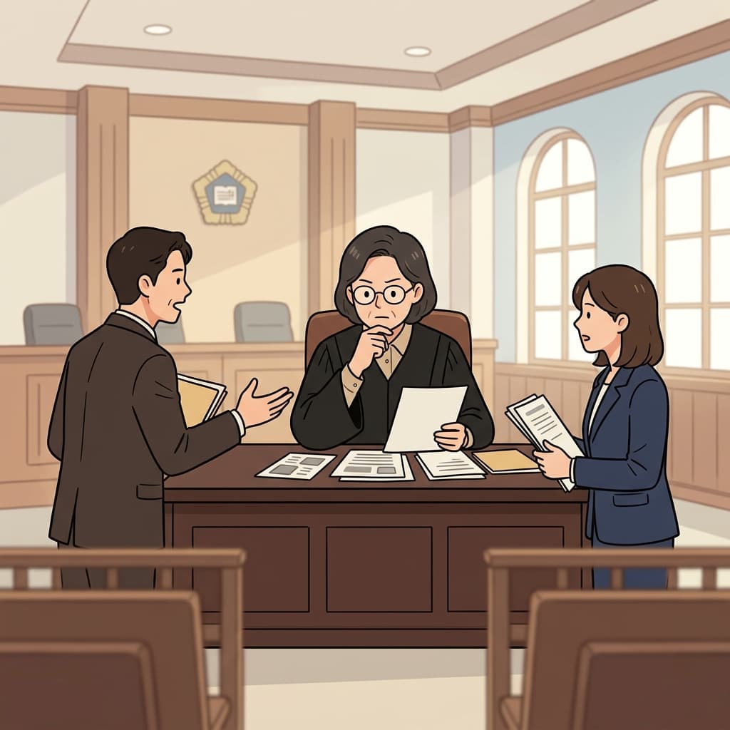 The judge carefully listened to both sides before making a decision.