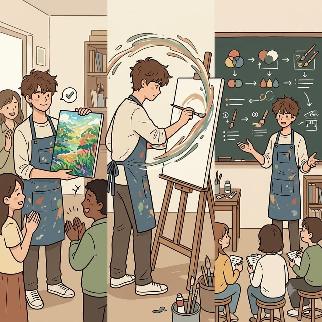 Letting his natural creativity show and maintaining a smooth working flow, he easily shared his expert know-how.
