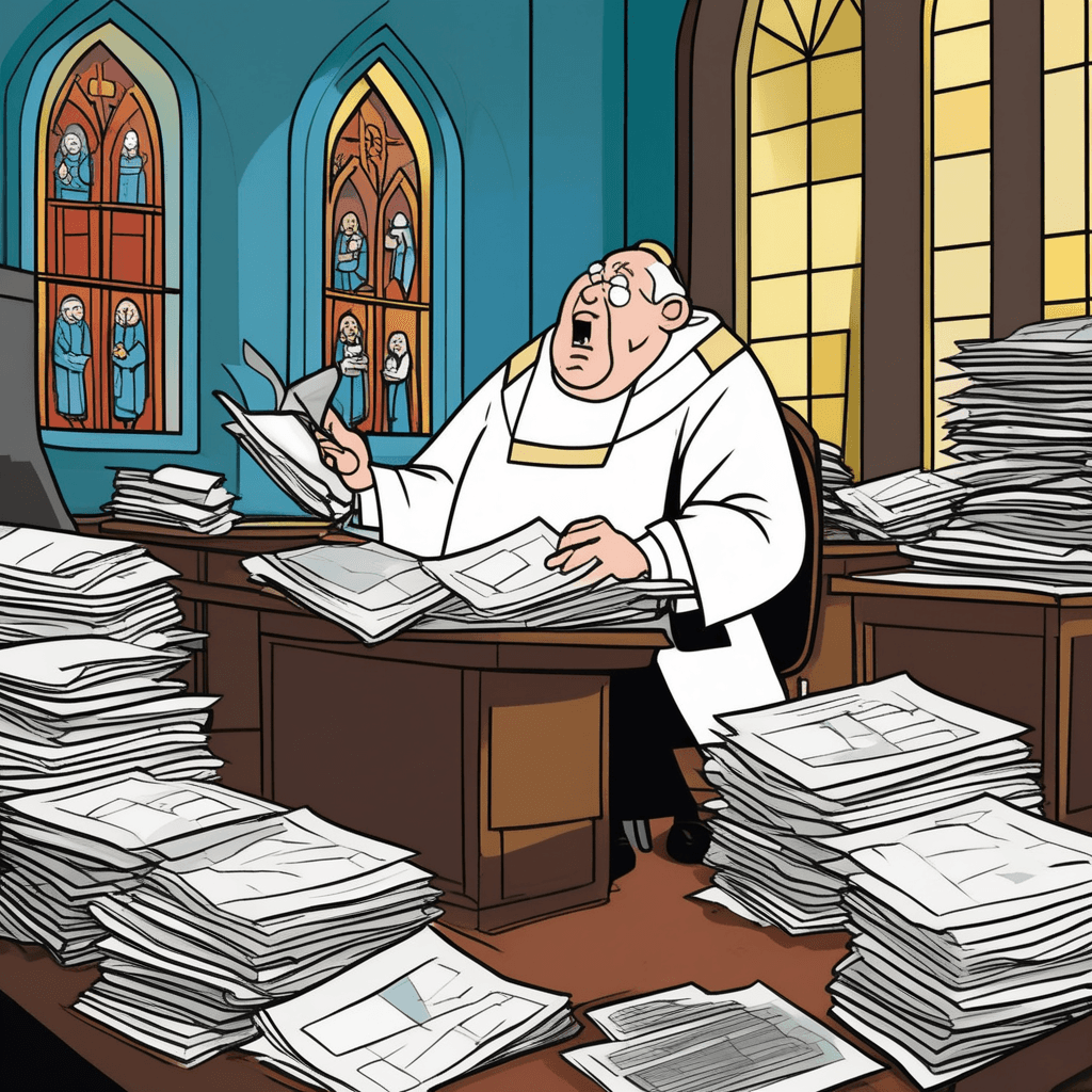 Even clerical work makes him lackadaisical