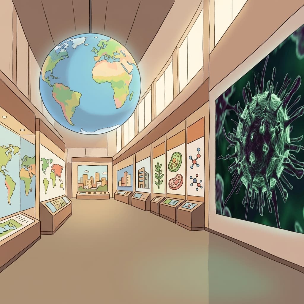 From macro to microbe — the global picture connects every scale.