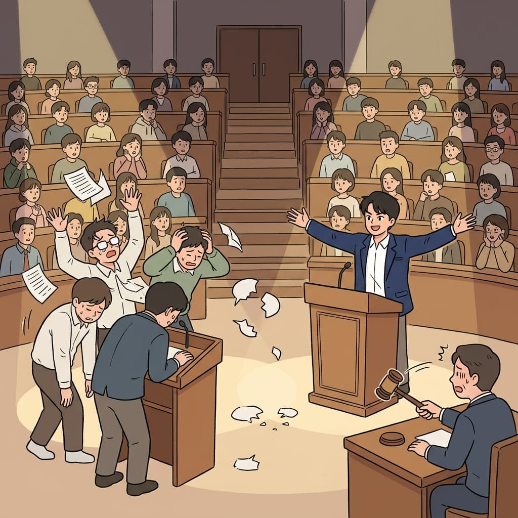 The champion debater will make mincemeat of every opponent on stage tonight.