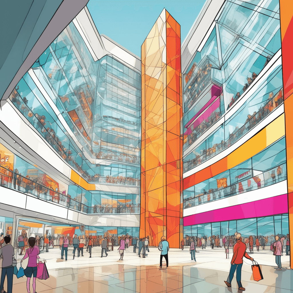 Make a call in the mall, seeing it all!