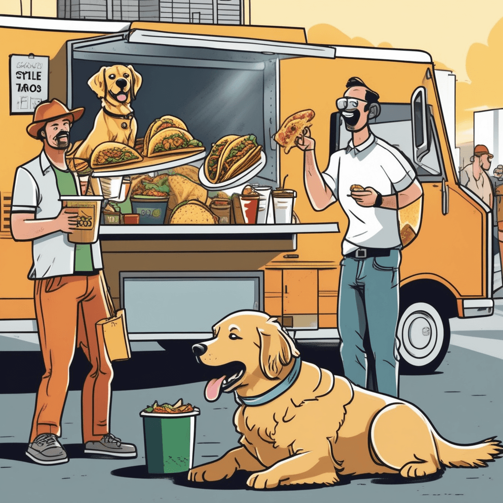 Marketing with barking in the parking lot!