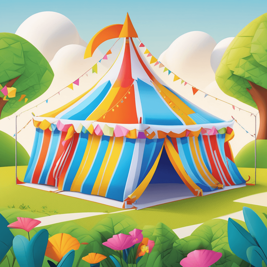 a large tent used for outdoor events or a canopy over an entrance